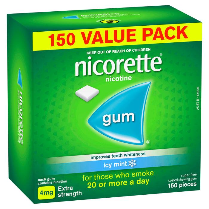Nicorette Gum Icy Mint 4mg 150.