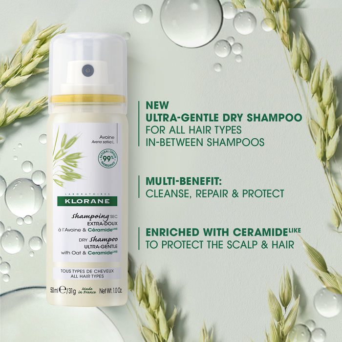 Klorane Dry Shampoo With Oat & Ceramide 50ml.