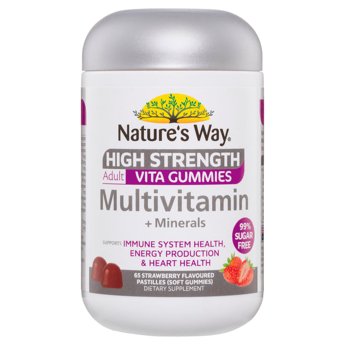 Nature's Way Adult Multi High Strength Sugar Free 65 Gummies.