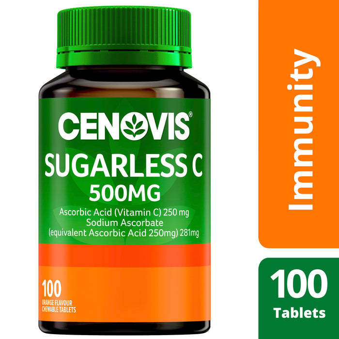 Cenovis Sugarless C 500mg Orange 100 Tablets
