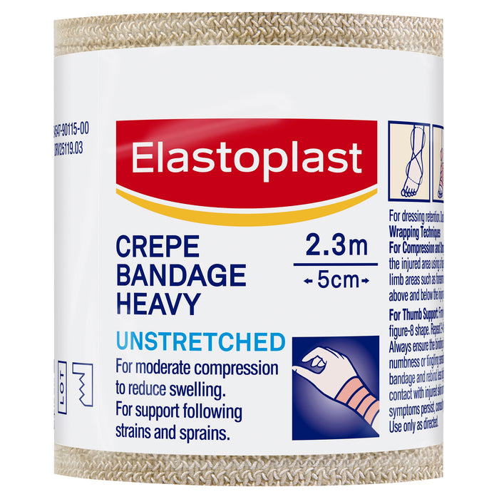 Elastoplast Heavy Weight Crepe Bandage 5cm x 2.3m.