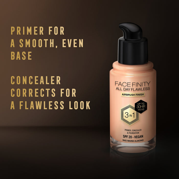 Max Factor Facefinity 3-In-1 Foundation Warm Almond N45