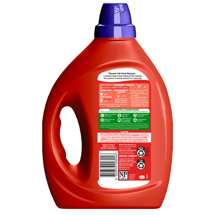 Fab Laundry Liquid Fresh Blossom 2L