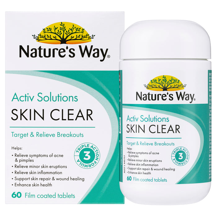 Nature's Way Beauty Activ Solutions Skin Clear 60 Tablets