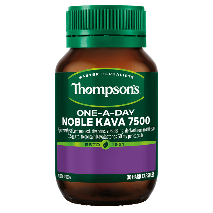 Thompsons One A Day Noble Kava 7500 30 Capsules