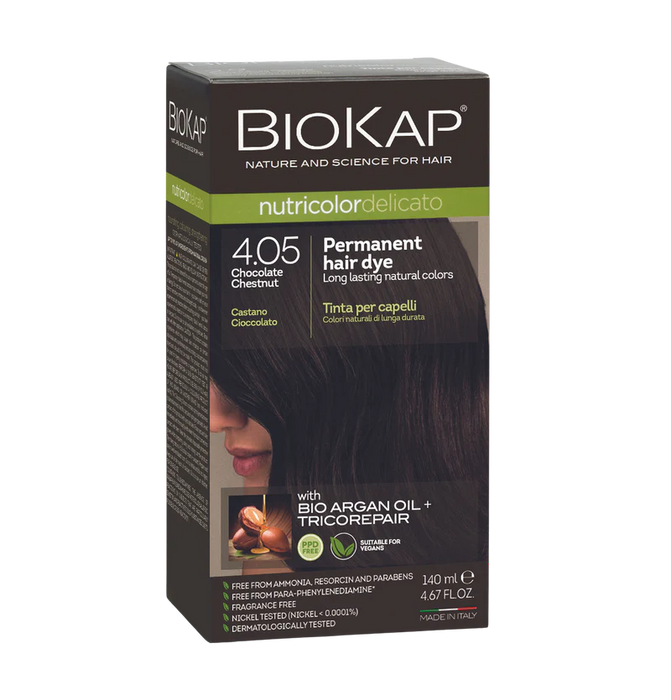 Biokap Nutricolor Delicato 4.05 Chocolate Chestnut