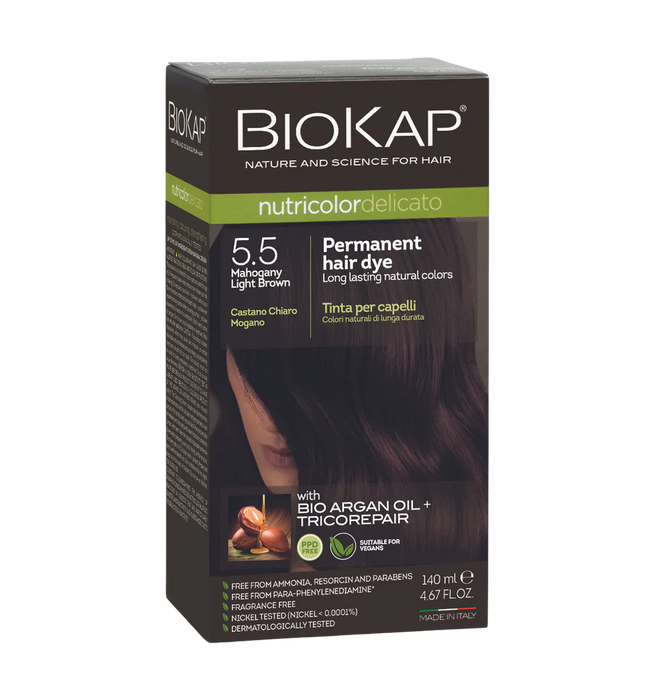 Biokap Nutricolor Delicato 5.5 Mahogany Light Brown