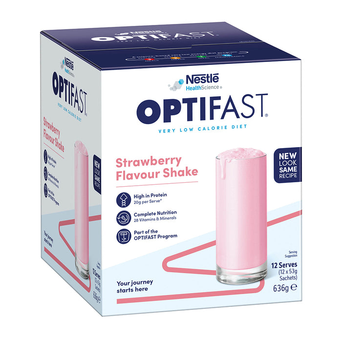 Optifast VLCD Shake Strawberry 12 x 53g.