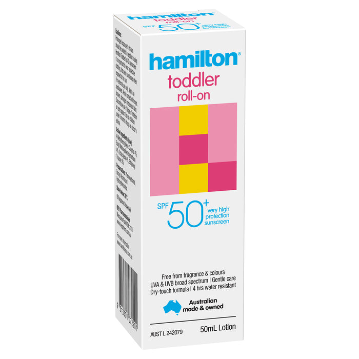 Hamilton Sunscreen Toddler Roll On SPF 50+ 50ml