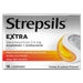 Strepsils Extra Lozenges Honey and Lemon 16.
