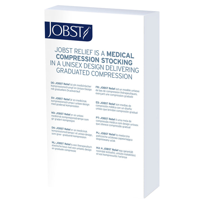 Jobst Relief Knee High Open Toe Large Beige 20-30mmHg