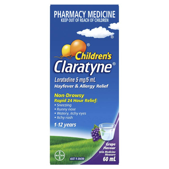 Claratyne Syrup Grape 60ml