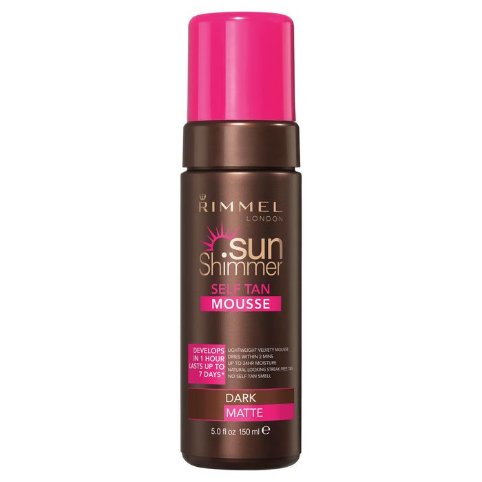 Rimmel Sun Shimmer Self Tan Mousse Dark Matte 150ml