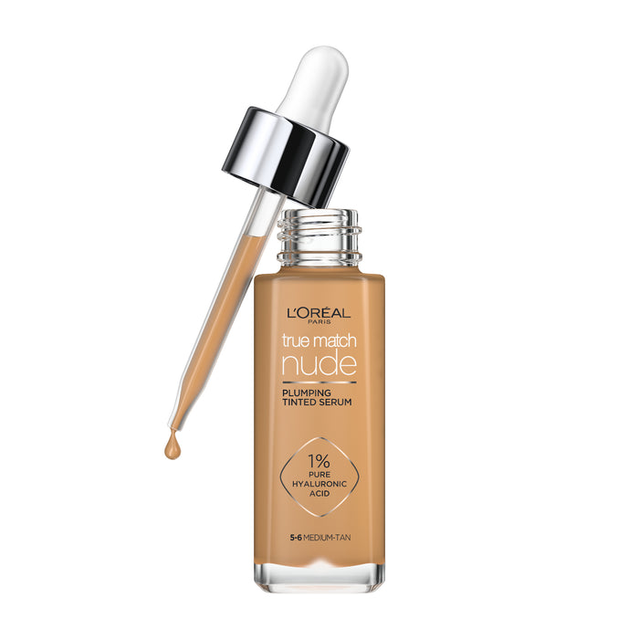 L'Oreal True Match Nude Plumping Tinted Serum 5-6 Medium to Tan