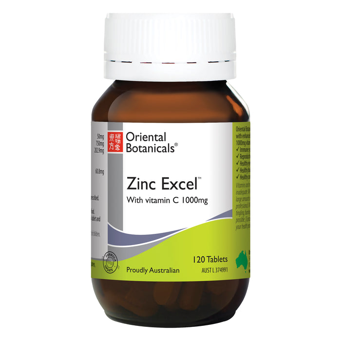 Oriental Botanicals Zinc Excel 120 Tablets