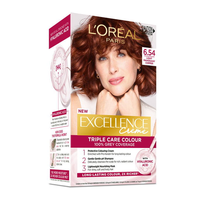 L'Oreal Excellence 6.54 Light Copper Mahogany Brown