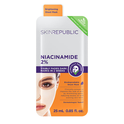 Skin Republic Niacinamide 2% Sheet Mask.