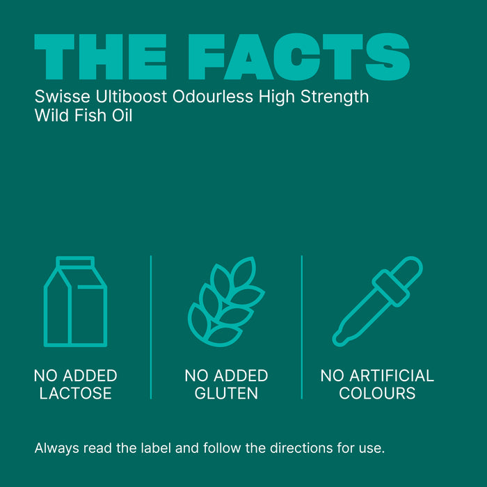 Swisse Ultiboost Odourless Hi-Strength Wild Fish Oil 1500mg 400 Capsules