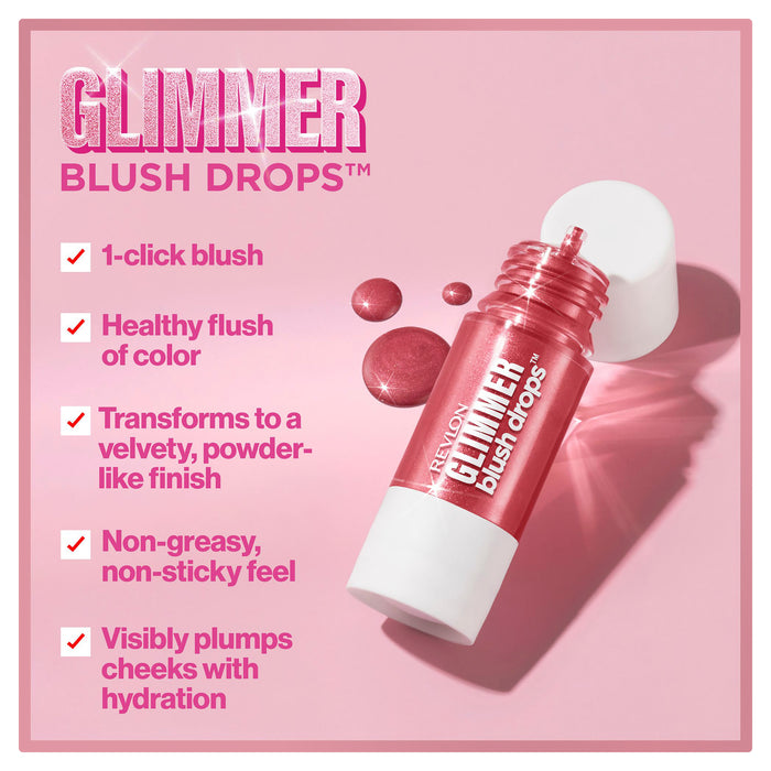 Revlon Glimmer Blush Drops Pink It Over