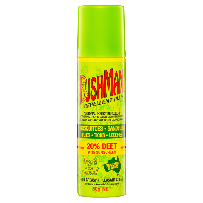 Bushman Plus Insect Repellent + Sunscreen Aero 50g