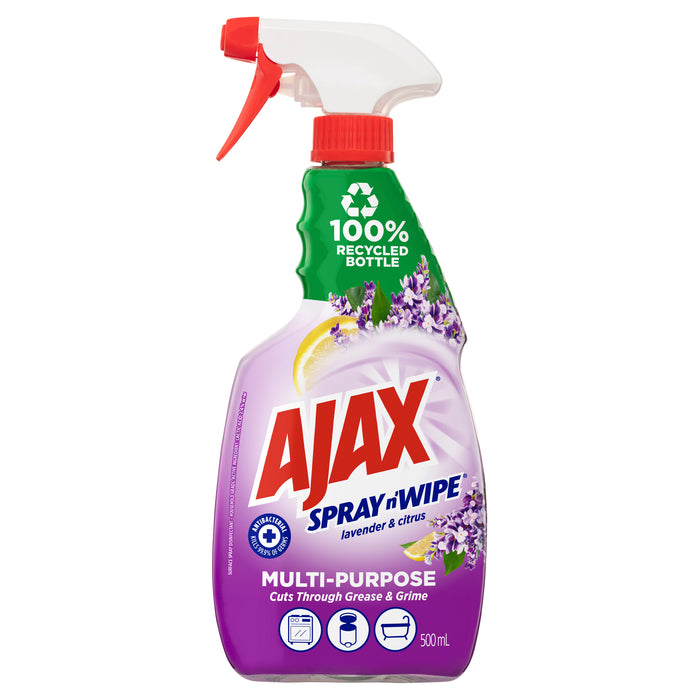 Ajax Spray N Wipe 5 in 1 Lavender & Citrus 500mL