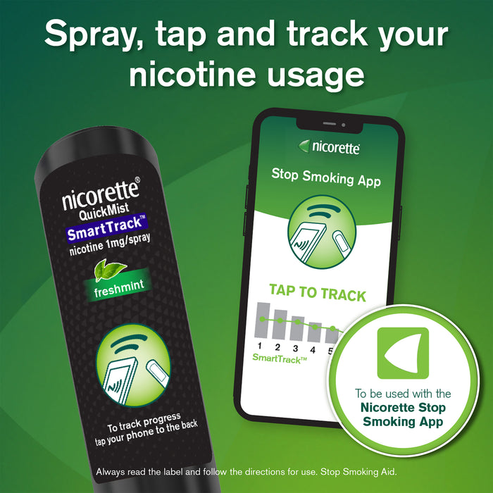 Nicorette Quick Mist Smart Track Mouth Spray 2x150