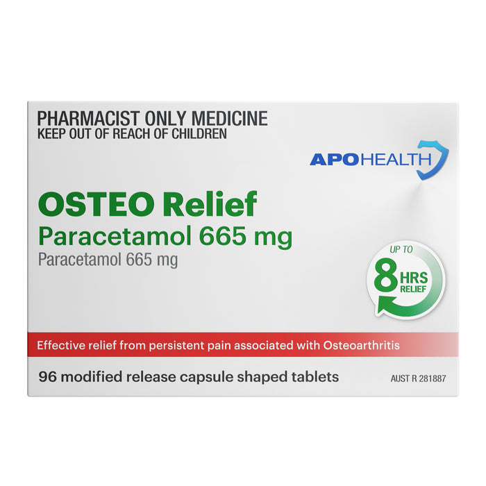 APO Health Osteo Relief Paracetamol 665mg Blister 96 Pack