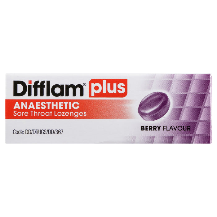 Difflam Plus Sore Throat Lozenge Plus Anaesthetic Berry 16