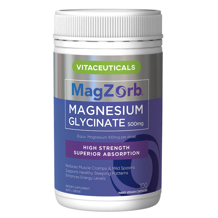 Vitaceuticals Magzorb Magnesium Glycinate 100 Capsules