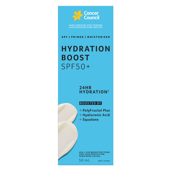 Cancer Council Hydration Boost SPF50+ 50ml