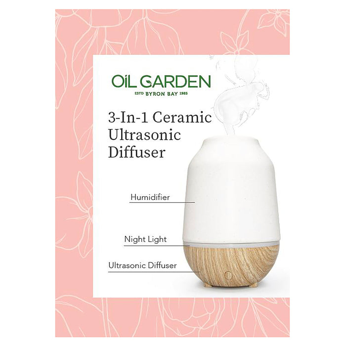 Oil Garden 3in1 Ceramic Ultrasonic Diffuser.