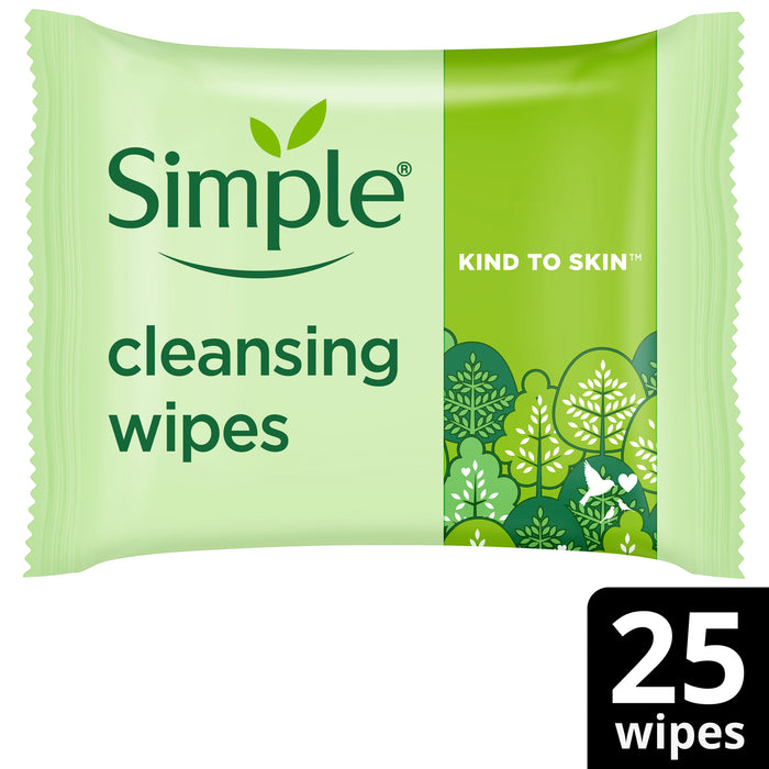 Simple Wipes Biodegradable Cleansing 25 pack