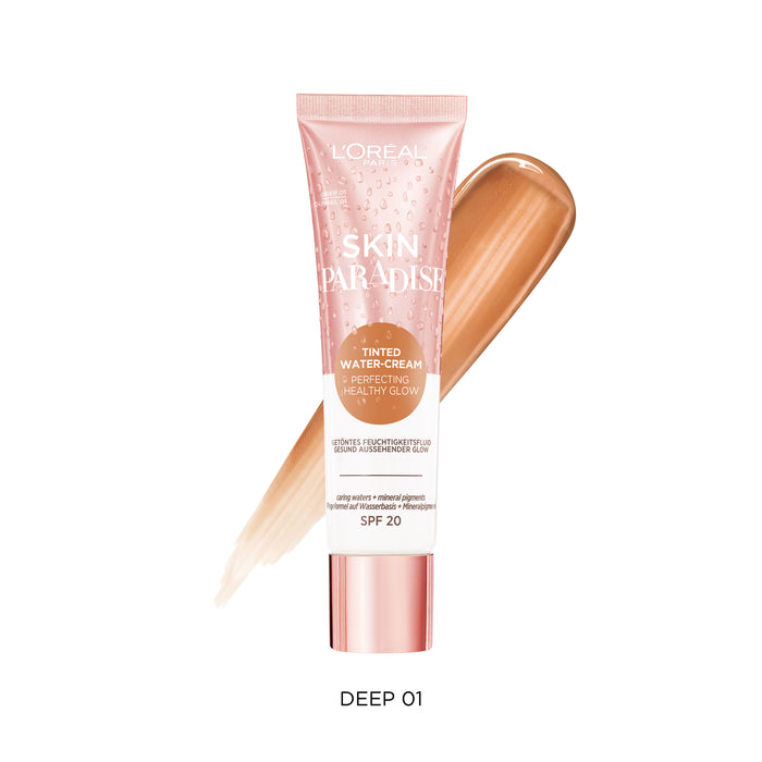 L'Oreal Skin Paradise Tinted Water Cream SPF 20 Deep 01