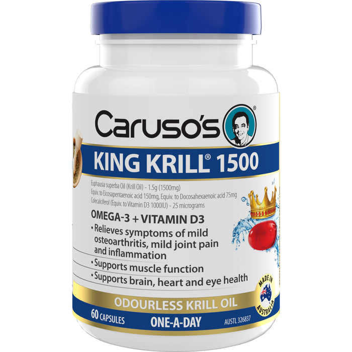 Caruso's King Krill 1500mg Capsules 60