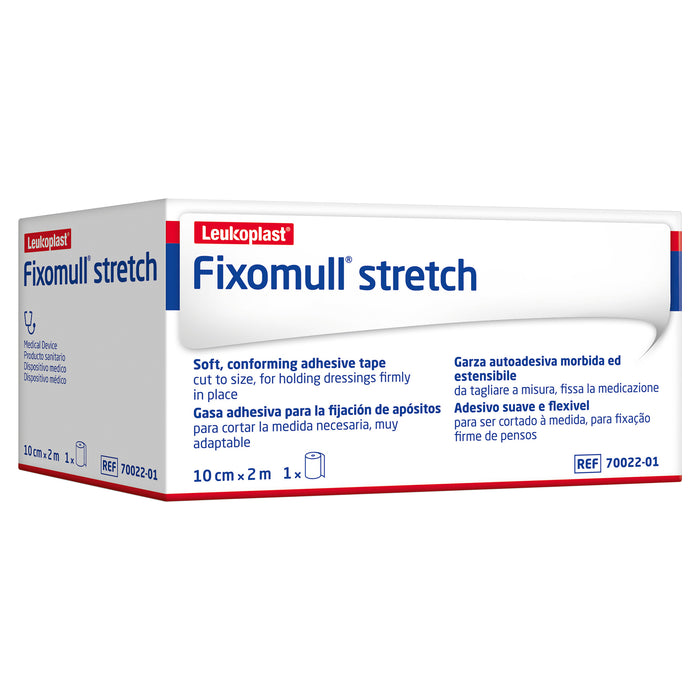 FIXOMULL Stretch 10cm x 2m White Box.