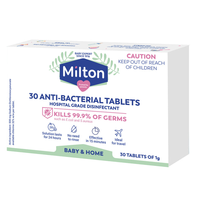 Milton Antibacterial Tablets 30 Pack.