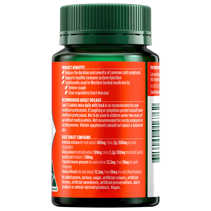 Nature's Own Triple Strength Garlic, C, Horseradish 60 Tablets.