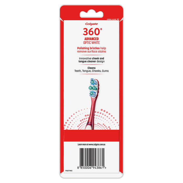 Colgate Toothbrush Optic White 360 Soft 3Pack