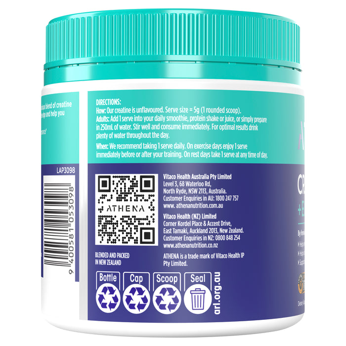 Athena Creatine + Electrolytes for Women 270g