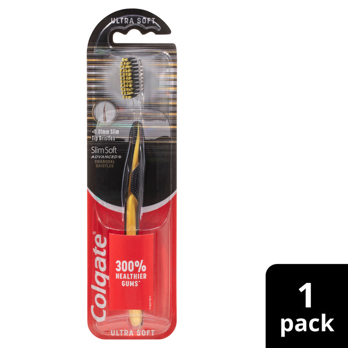 Colgate Toothbrush Advanced Charcoal Slim Soft 1 Pack