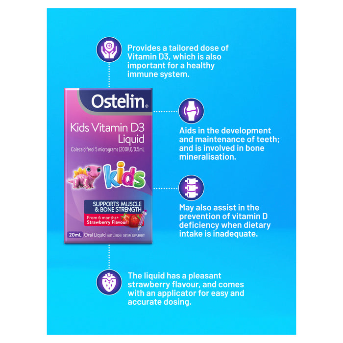 Ostelin Vitamin D 1000Iu Kids Liquid 20ml