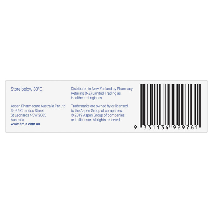 Emla Cream 5% 5g Tube With 2 Dressings