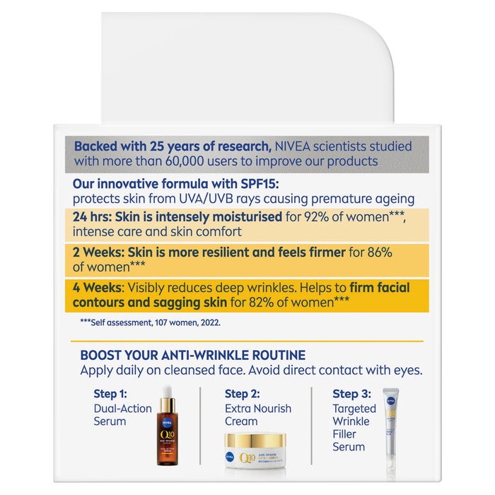Nivea Q10 Power Day Cream Mature 60+ SPF 15 50ml.