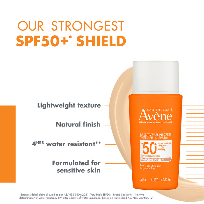 Avene Sunsitive Sunscreen Tinted Fluid SPF 50+ 50ml