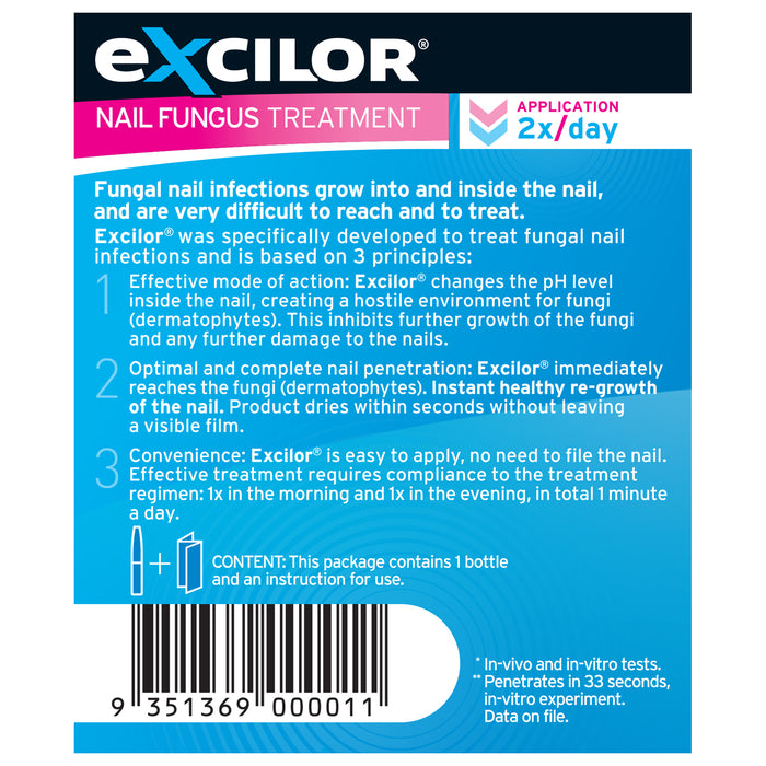 Excilor Nail Fungus Solution 3.3ml