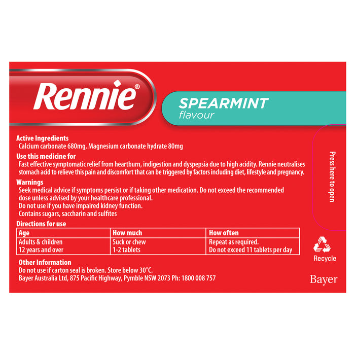 Rennie Tablets 96.