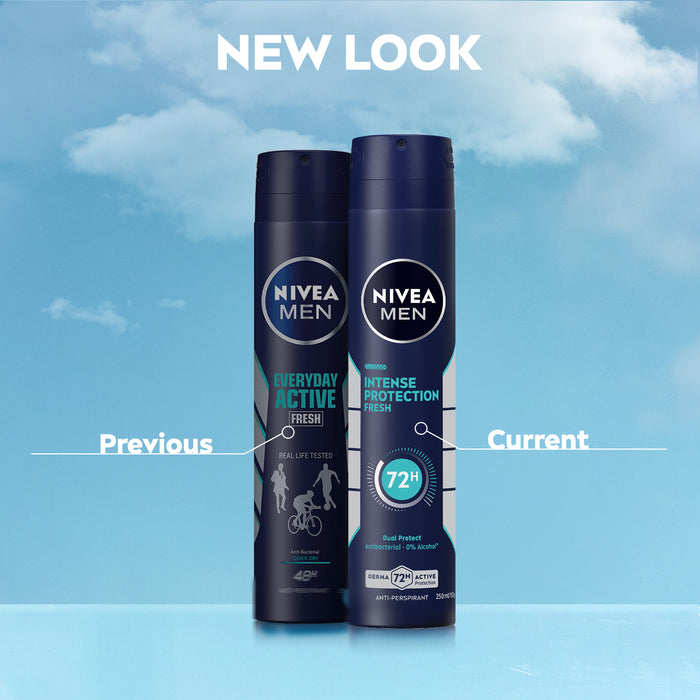 NIVEA MEN Intense Protection Fresh Anti-Perspirant Aerosol 250ml.