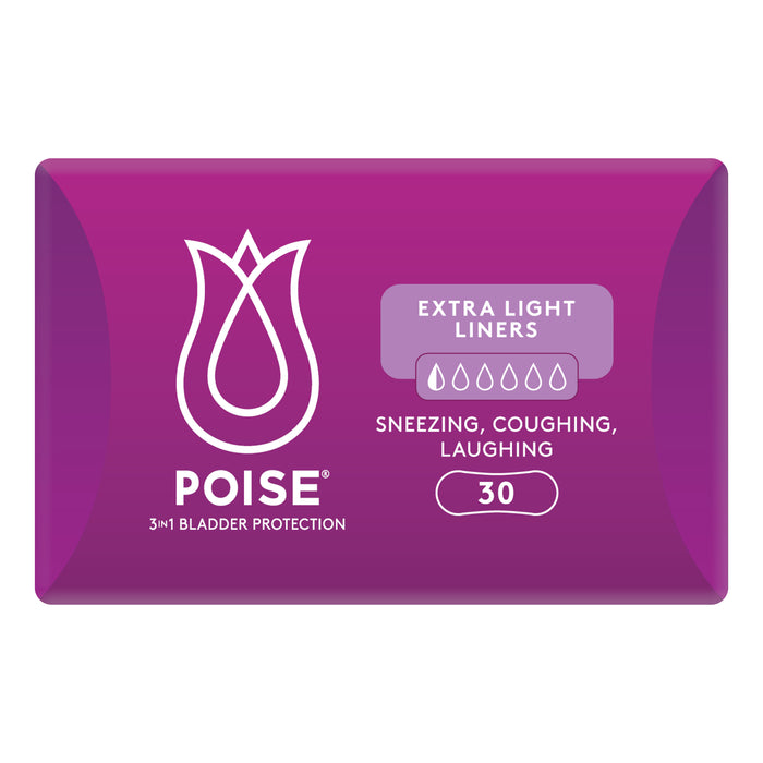 Poise Panty Liners Extra Light 30