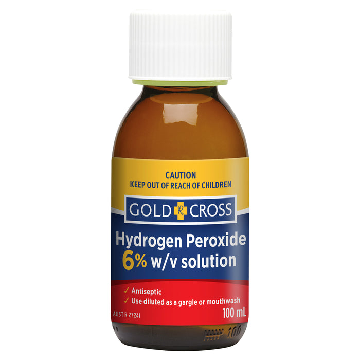 Gold Cross Hydrogen Peroxide 6% 20 vol 100ml.