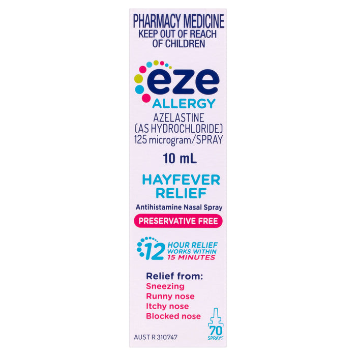 Eze Allergy Hayfever Relief Nasal Spray 10ml